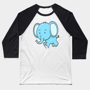 Blue Elephant Baseball T-Shirt
